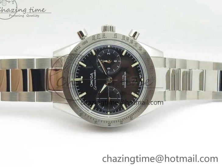 1230 Speedmaster ’57 Co-Axial OMF 1:1 Best Edition Black Dial White Markers On SS Bracelet A Durable 8146